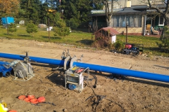 2018.11; Łódź ul.Bałtycka rurociąg wodny fi110 i 160mm - ok.500m
