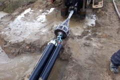 2019.03 - Budowa trasy S-17 BUDIMEX - od obwodnicy Gończyc do granicy woj.mazowieckiego - przewierty 4 otworowe fi110mm - 2000m zainstalowanego rurociągu