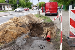 2019.04-05; Warszawa - ulice: Przy Agorze/Wrzeciono/Radzymińska/Kondratowicza/Nocznickiego/ Balcerzaka/Patriotów/Konstruktorska-PKP/Kasprowicza - rury osłonowe energetyki dla INNOGY STOEN - 110mm / 160mm x 1 i x 2/ 225mm - 3000m