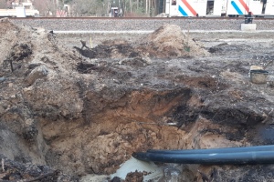 2021.03 - WARKA - trasa kolejowa  WARSZAWA-RADOM dla BUDIMEX