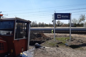 2021.04 - TRASA KOLEJOWA RADOM - W-WA dla BUDIMEX