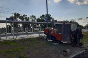 2021.05/06 - WARKA - trasa kolejowa  W-wa - Radom dla BUDIMEX
