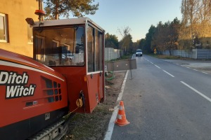 2021.10 - GĄSAWY RZĄDOWE GM.JASTRZĄB  woj.mazowieckie - wodociąg  FI160mm