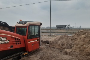 2022.03 - Autostrada A1 Waganiec -  rurociągi osłonowe energetyki