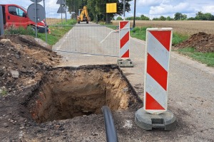 2024.07 - JABŁOWO woj.pomorskie - nitka kanalizacji